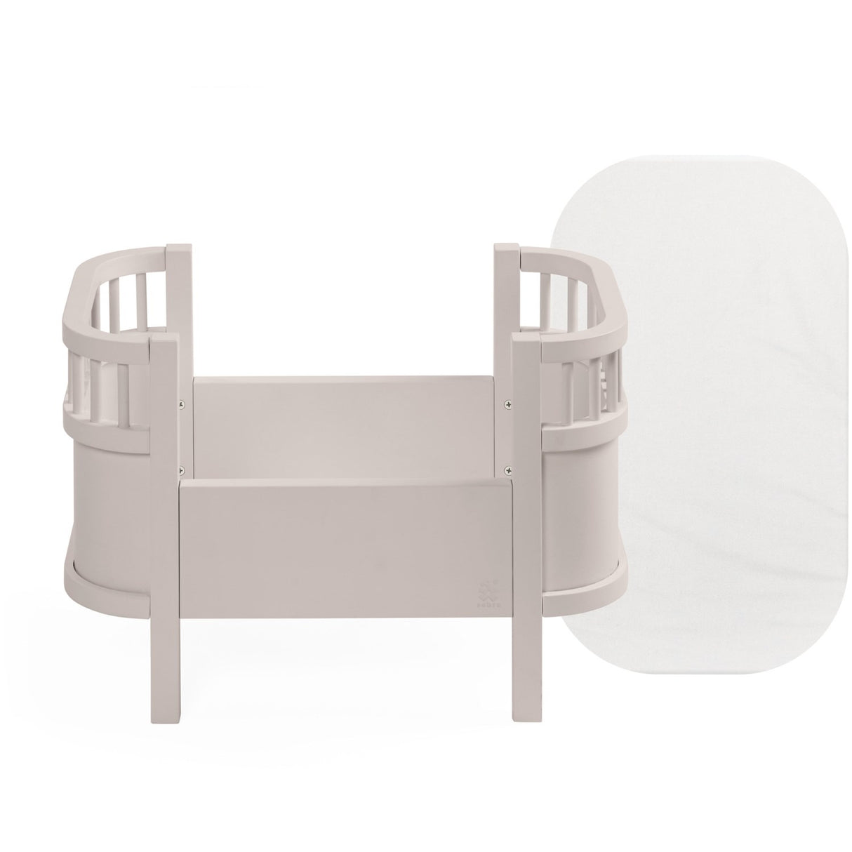 Sebra Birchbark Rose Doll's Bed And Mattress