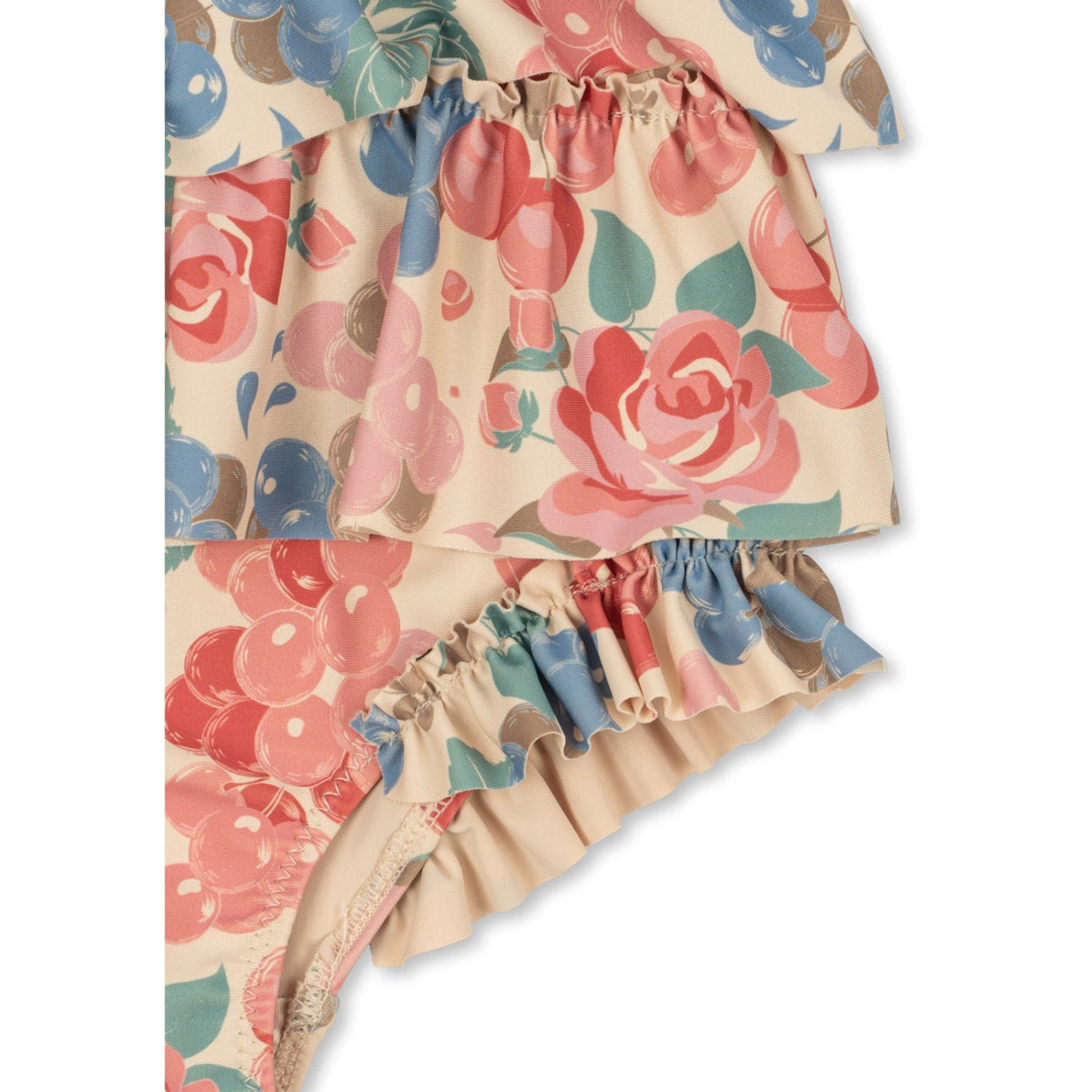 Konges Sløjd Bloomiegrape Manuca Frill Swimsuit Grs