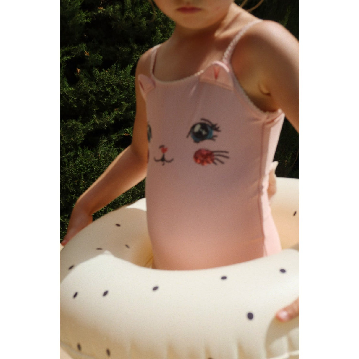 Konges Sløjd Powder Pink Kitty Swimsuit Grs