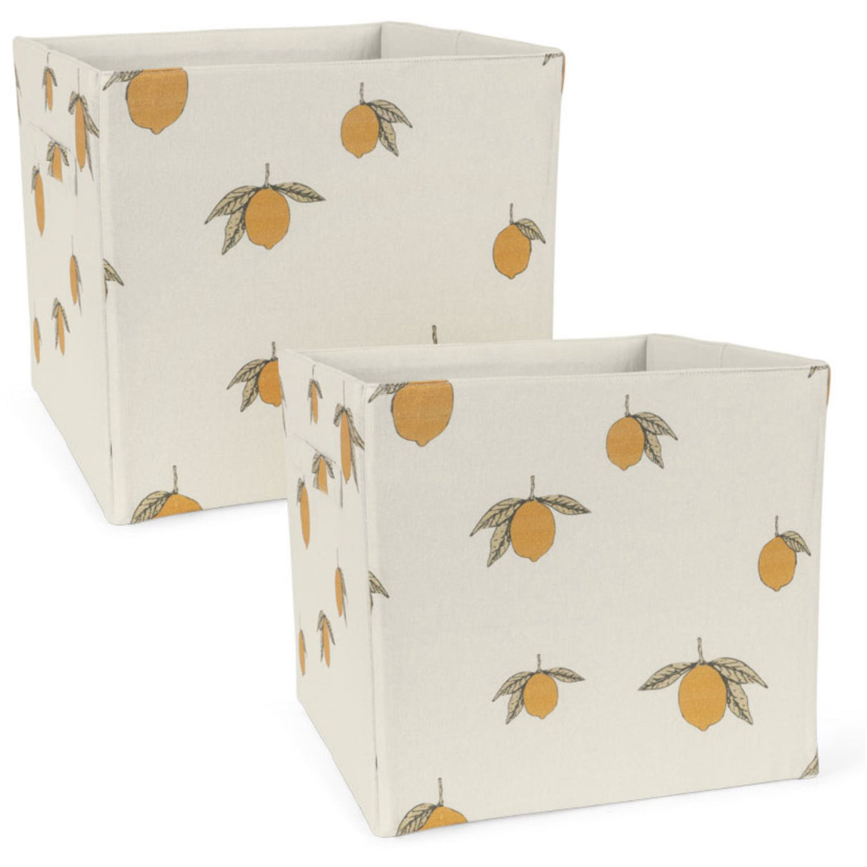 Konges Sløjd Lemon Fabric Storage Baskets 2 Pcs