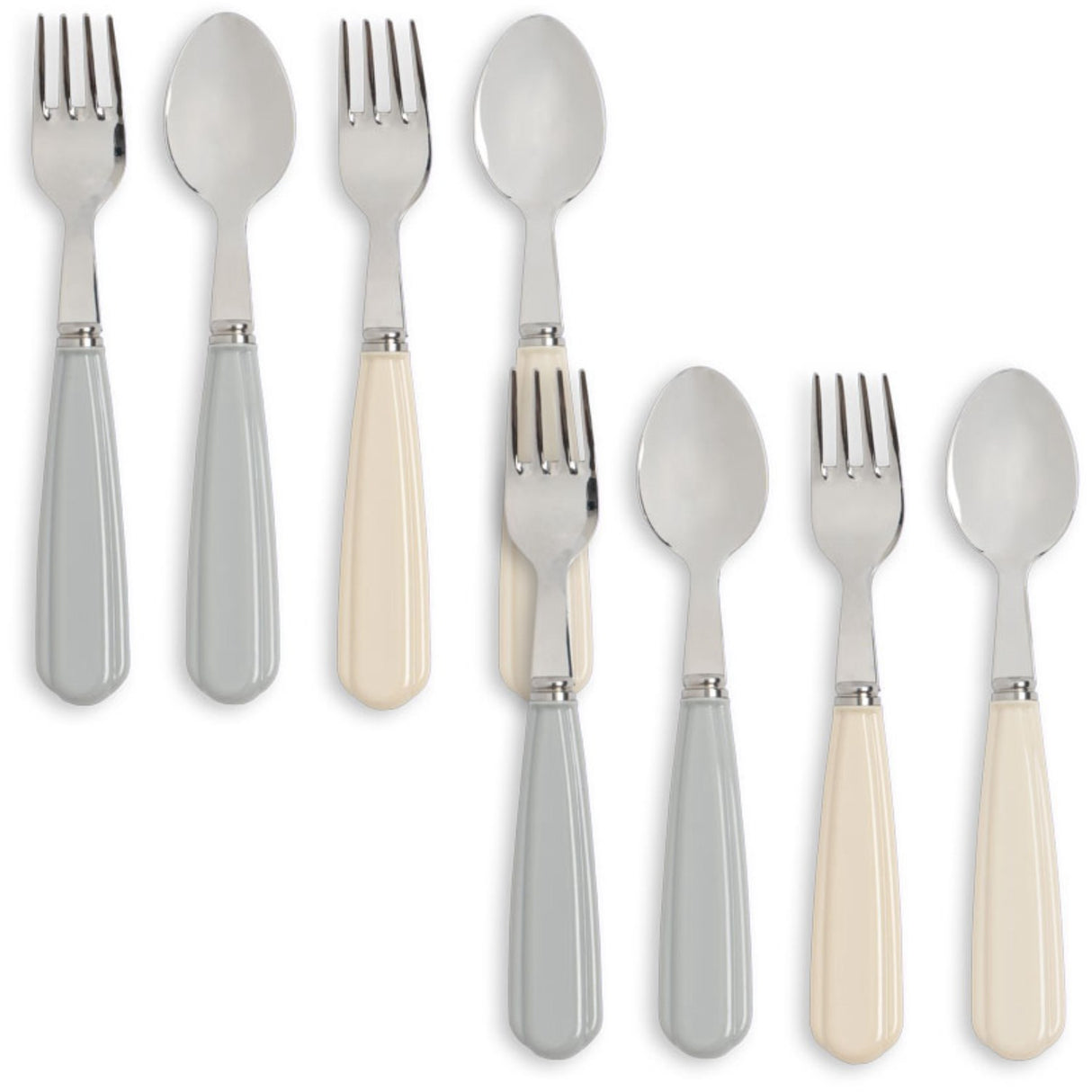 Konges Sløjd Creme/Onyx 8 Pack Cutlery