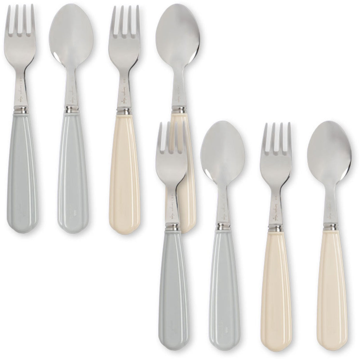 Konges Sløjd Creme/Onyx 8 Pack Cutlery