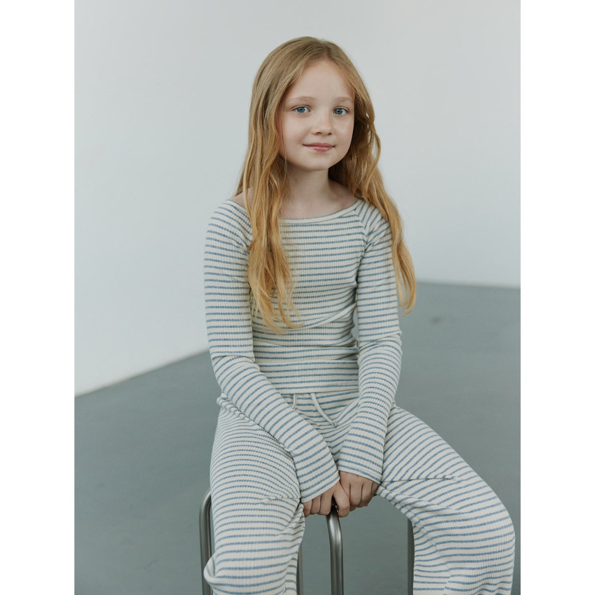 Sofie Schnoor Grey Striped Abigalesy Jersey Pants