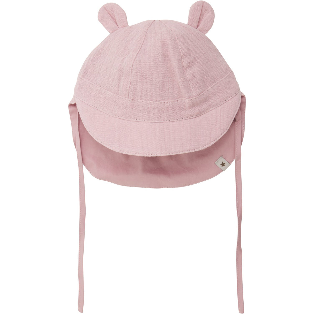 Huttelihut Pale Mauve Summer Hat Ears Muslin