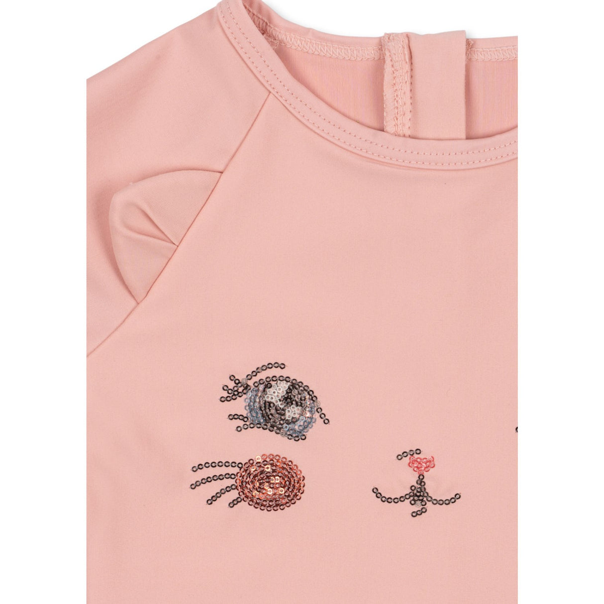 Konges Sløjd Powder Pink Kitty Ls Swimsuit Grs