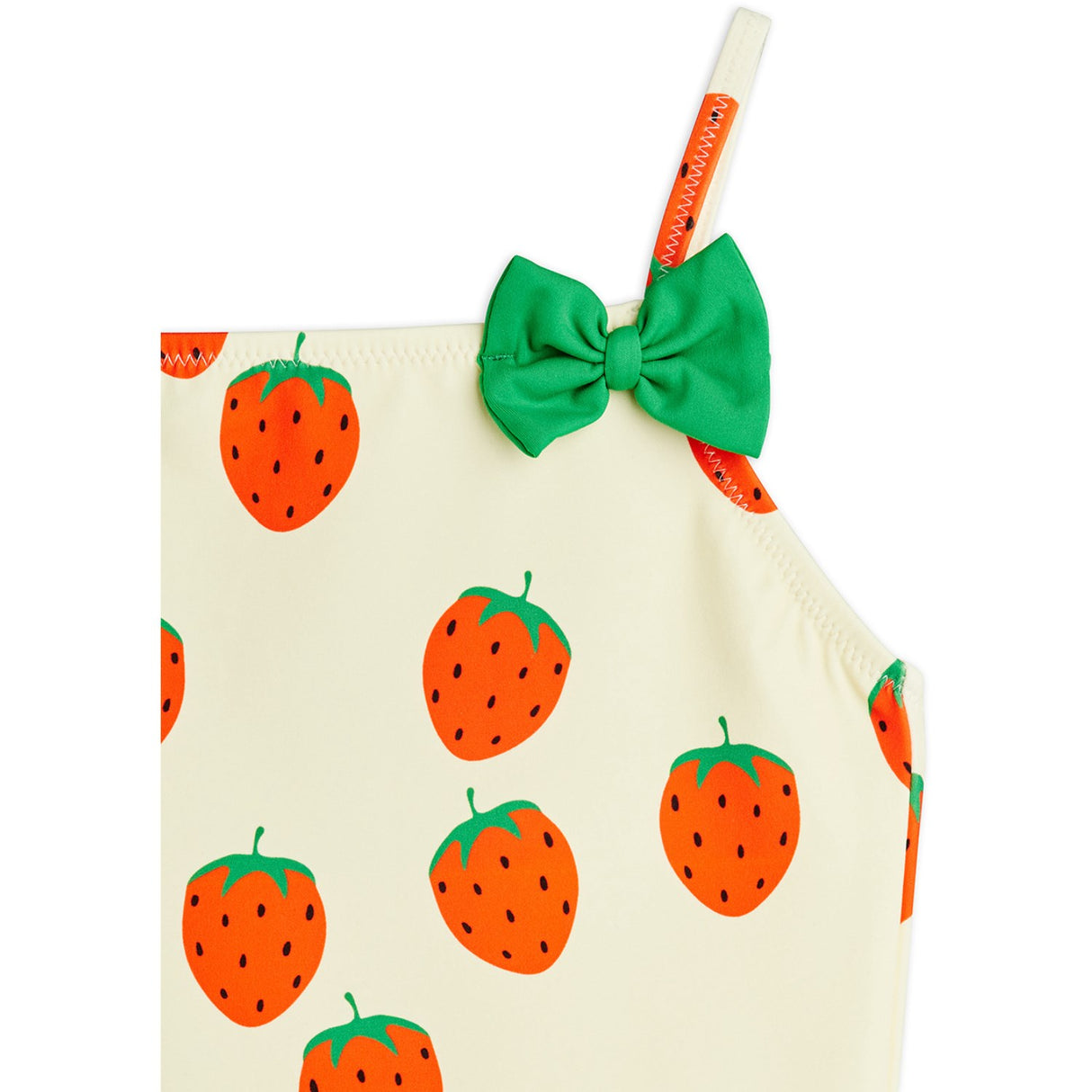 Mini Rodini Off-white Strawberries AOP Bathing Suit