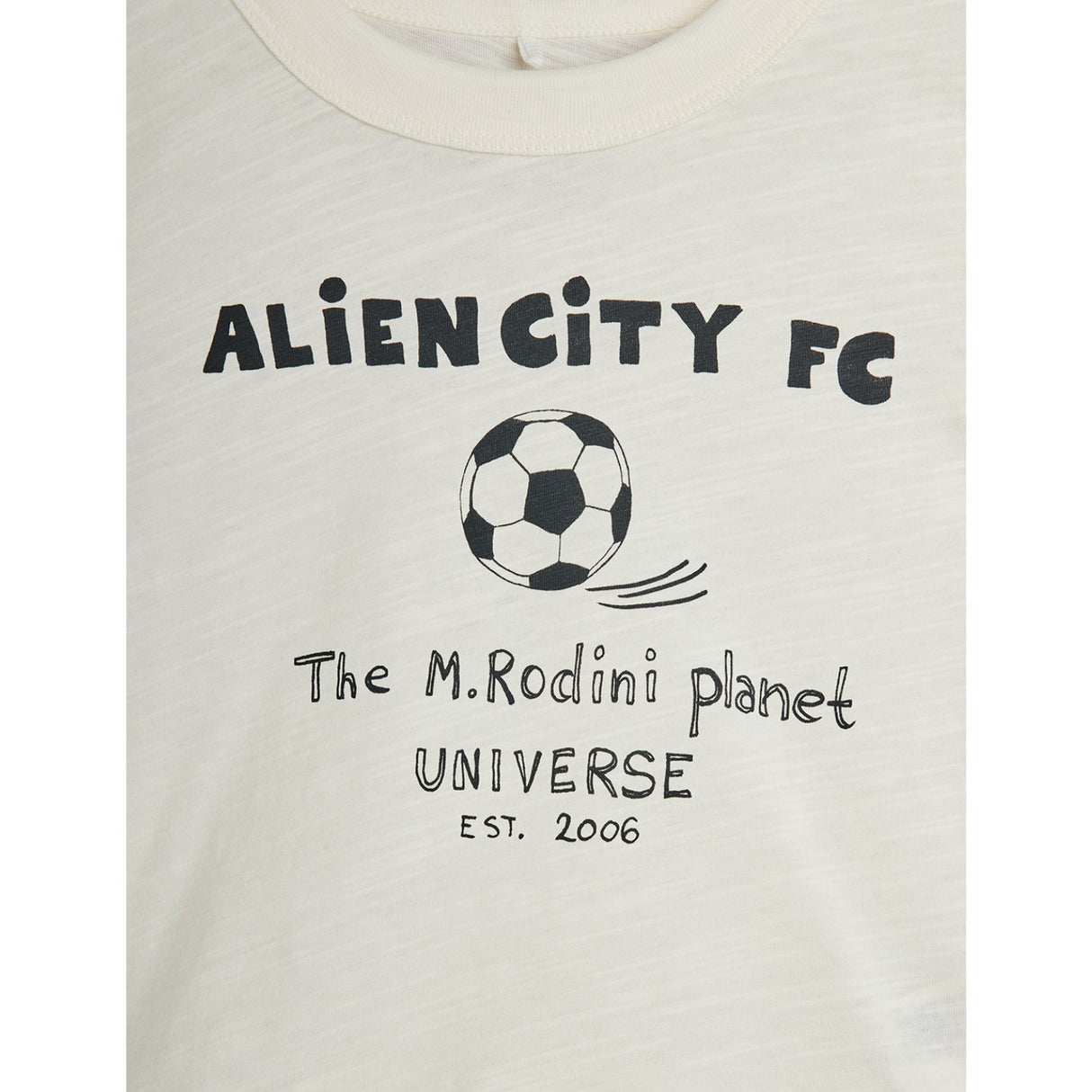 Mini Rodini Off-white Alien City Fc Sp Ss Tee