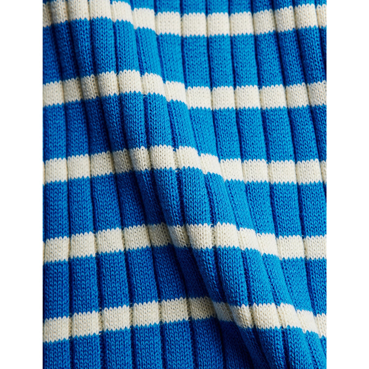 Mini Rodini Blue Ritzratz Patch Rib Knitted Stripe Ss Dress