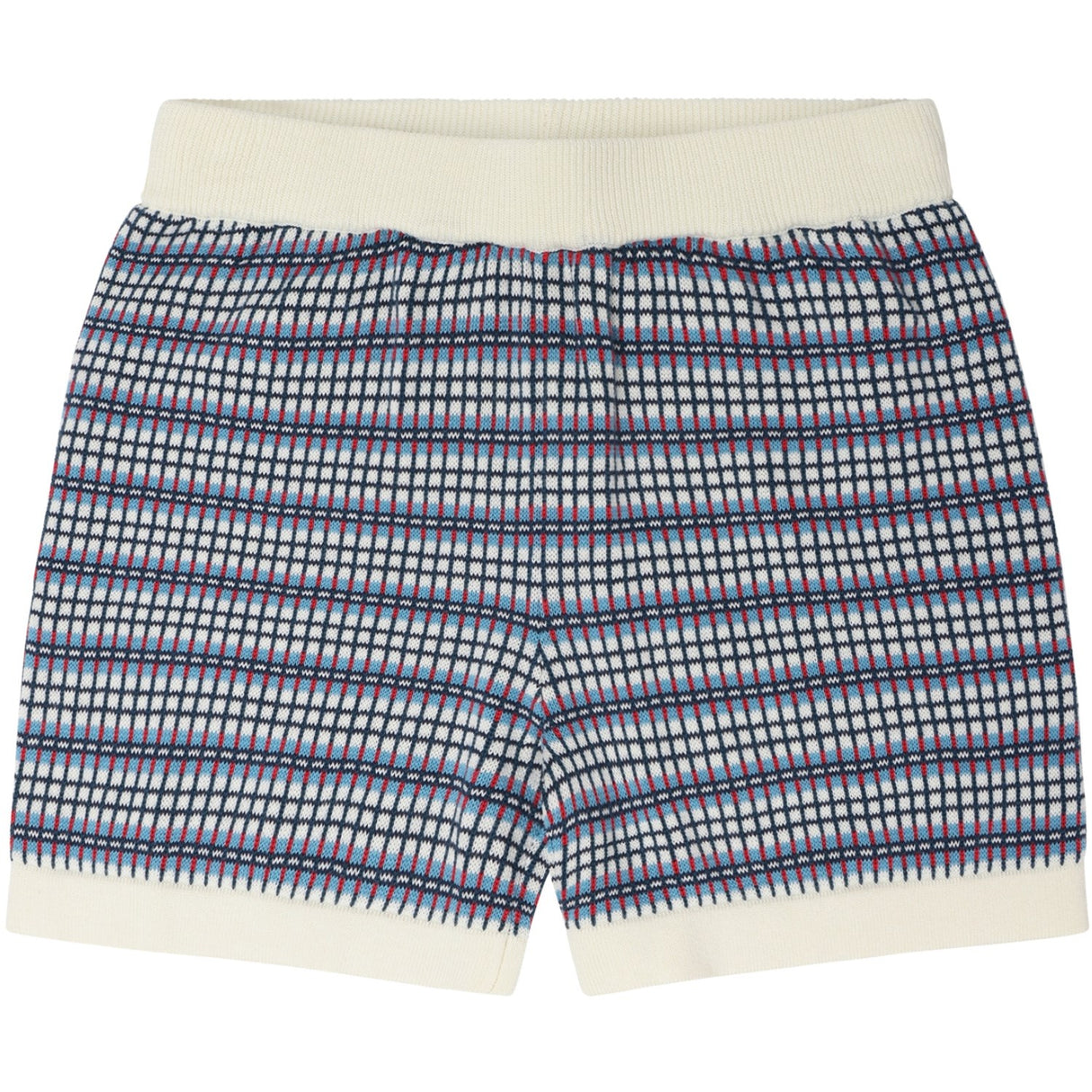 FUB Ecru/Sea Checked Shorts