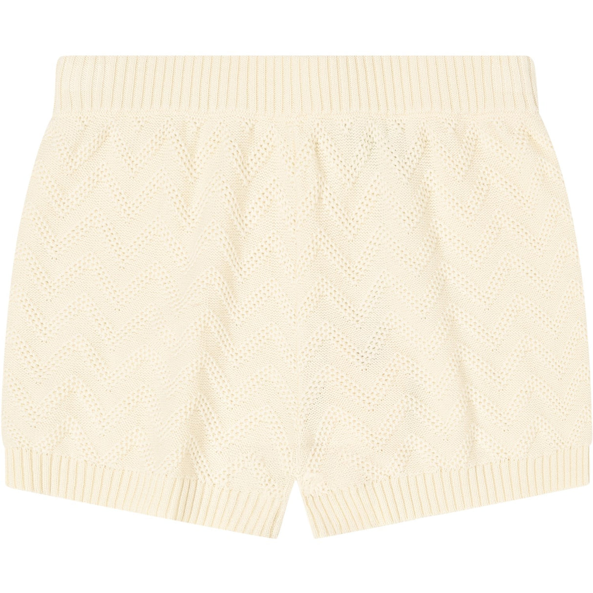 FUB Ecru Zigzag Shorts