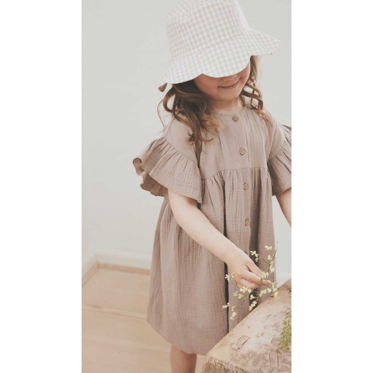 Huttelihut White Pepper Dress Ss Woven Check