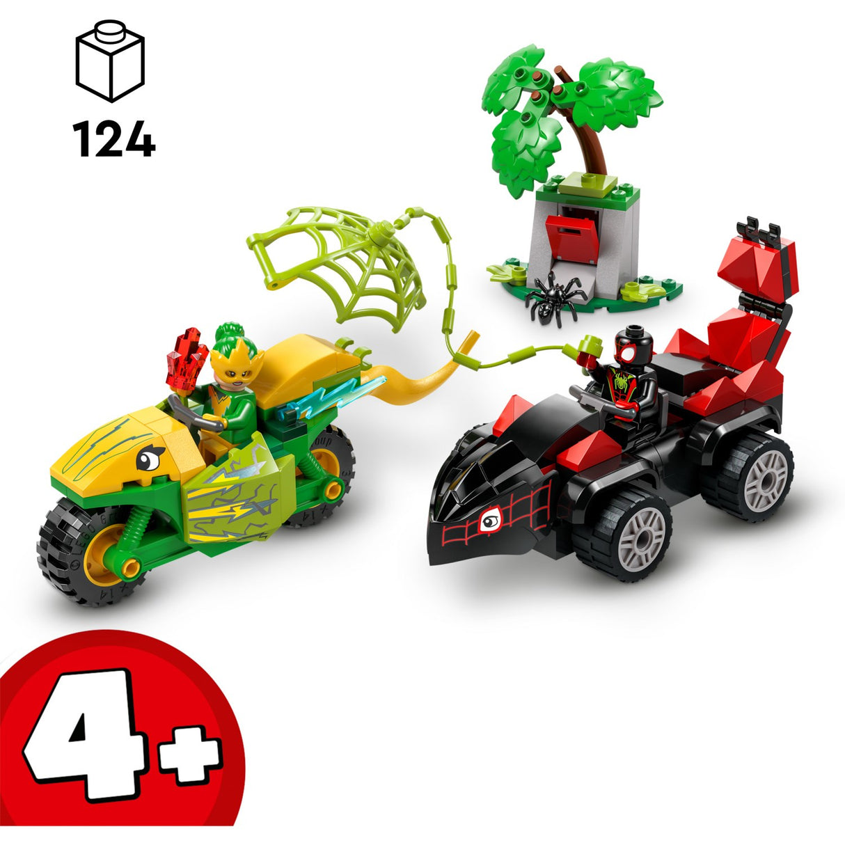 LEGO® Spidey - Spin And Electros Jagt I Dinosaurkøretøjer 11198