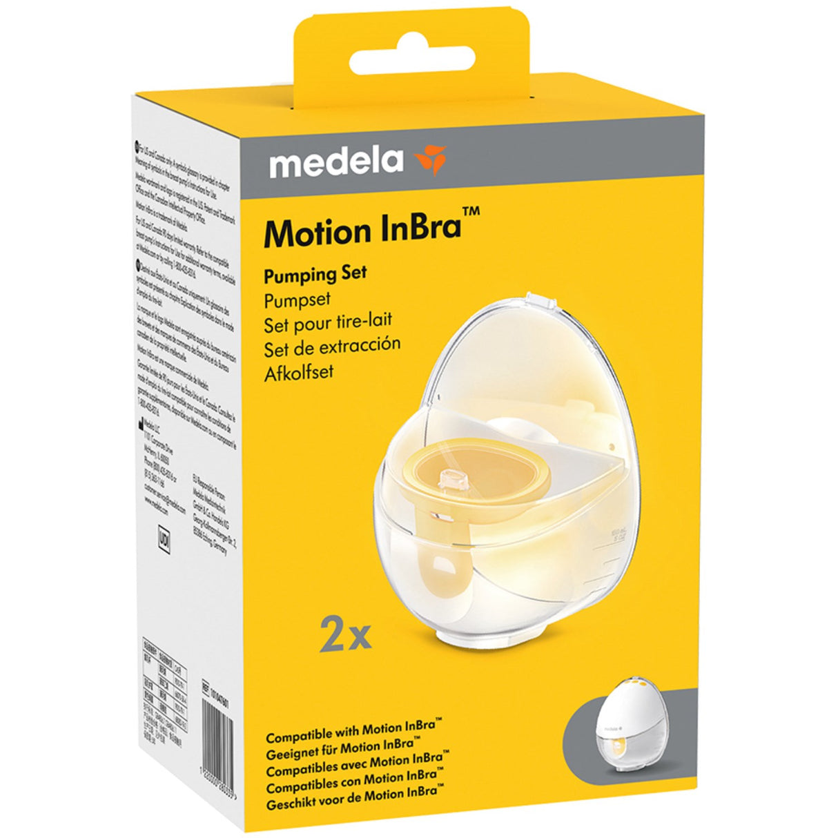 medela Motion Inbra Pumpset Double