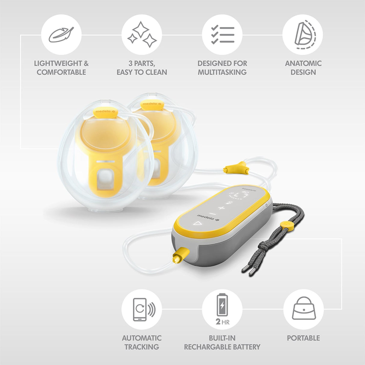 medela Freestyle Hands-Free Double Elektrisk Breast Pump