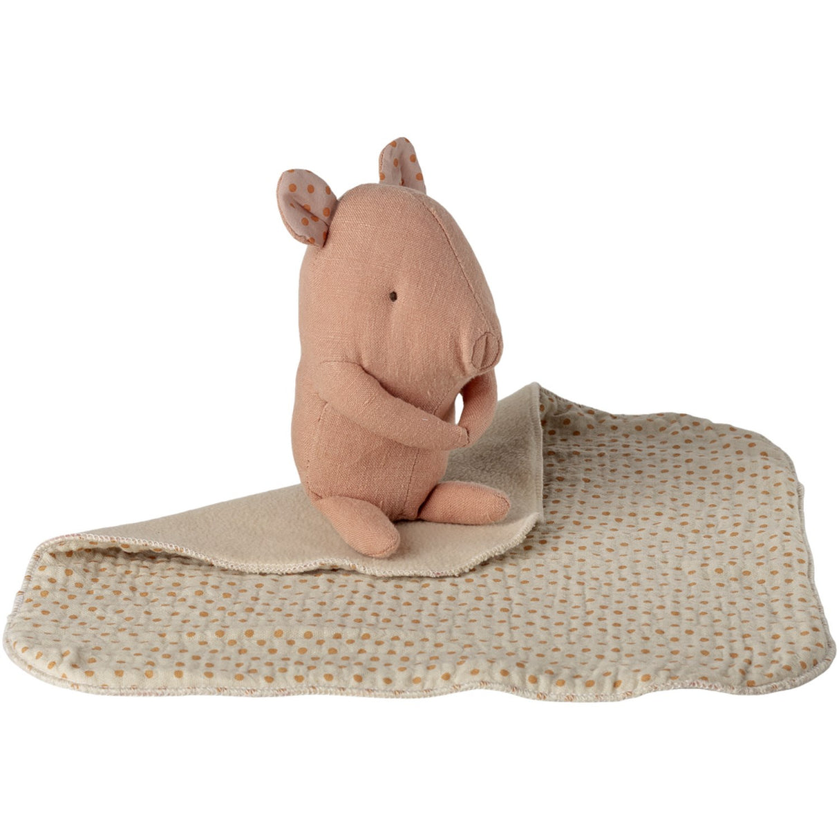 Maileg Lullaby Friends, Gris, Mini - Lyserød