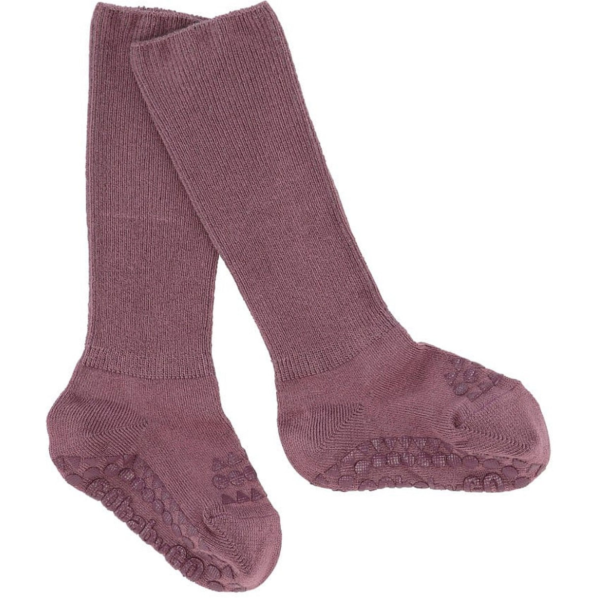 GObabyGO Bamboo Socks Antislip Misty Plum