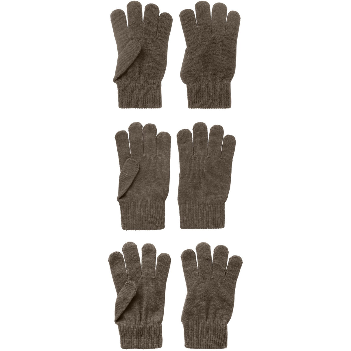Name It Chocolate Chip Nmnmagic Knit Gloves 3P