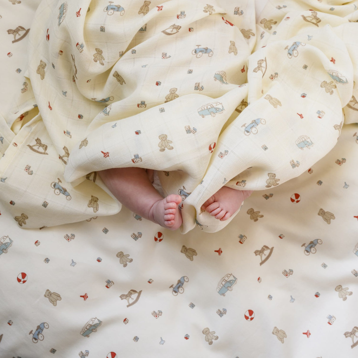 Cam Cam Copenhagen Vintage Toys Muslin Baby Blanket
