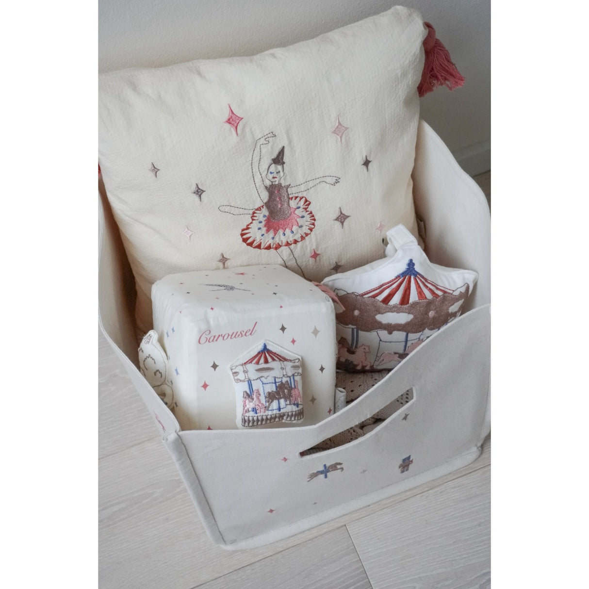 Cam Cam Copenhagen Carousel Canvas Storage Basket