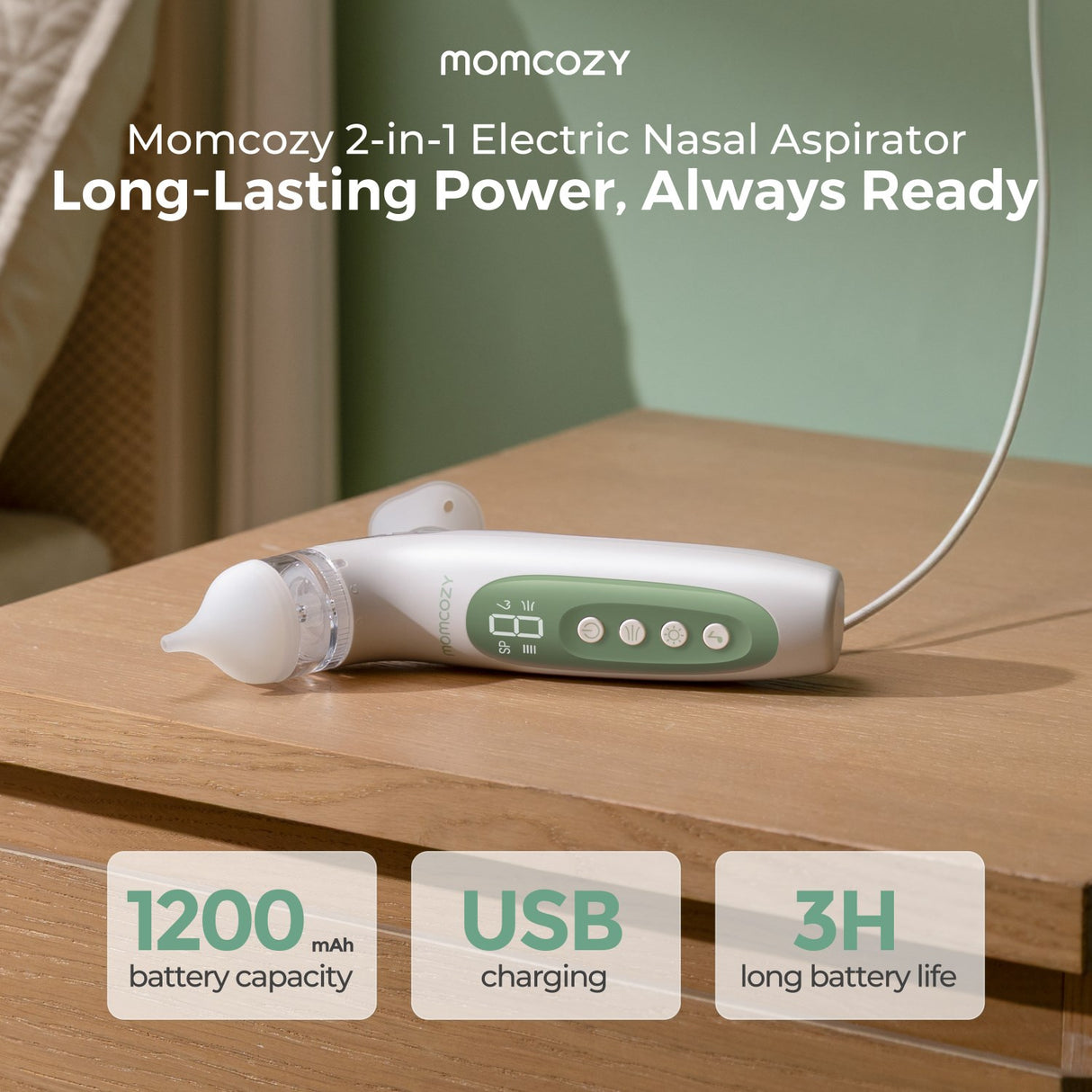 Momcozy BreezyClear™ 2-in-1 Spray & Suction Electric Nasal