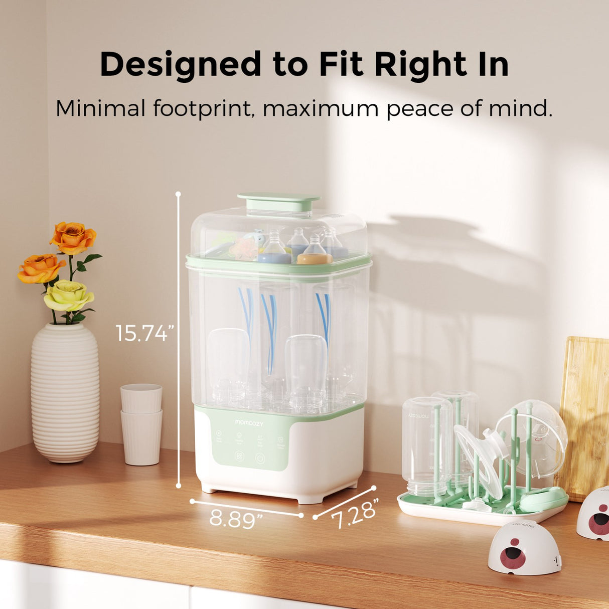 Momcozy BS04 4-in-1 Bottle Sterilizer And Dryer