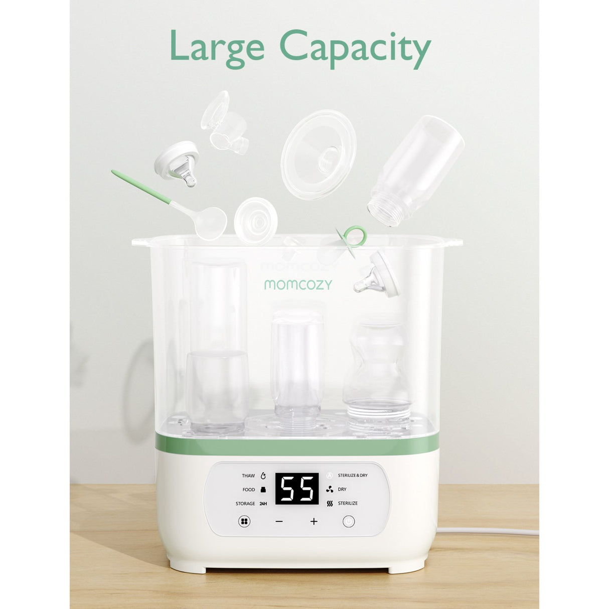 Momcozy 8-in-1 Electric Steam Baby Bottle Sterilizer