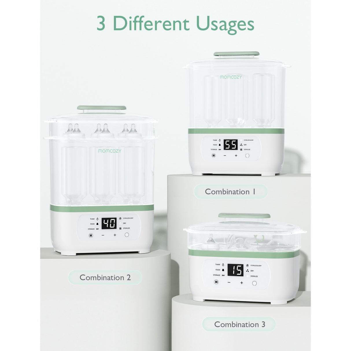 Momcozy 8-in-1 Electric Steam Baby Bottle Sterilizer