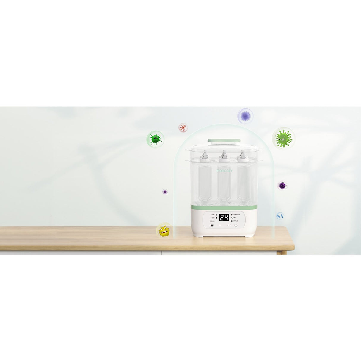 Momcozy 8-in-1 Electric Steam Baby Bottle Sterilizer