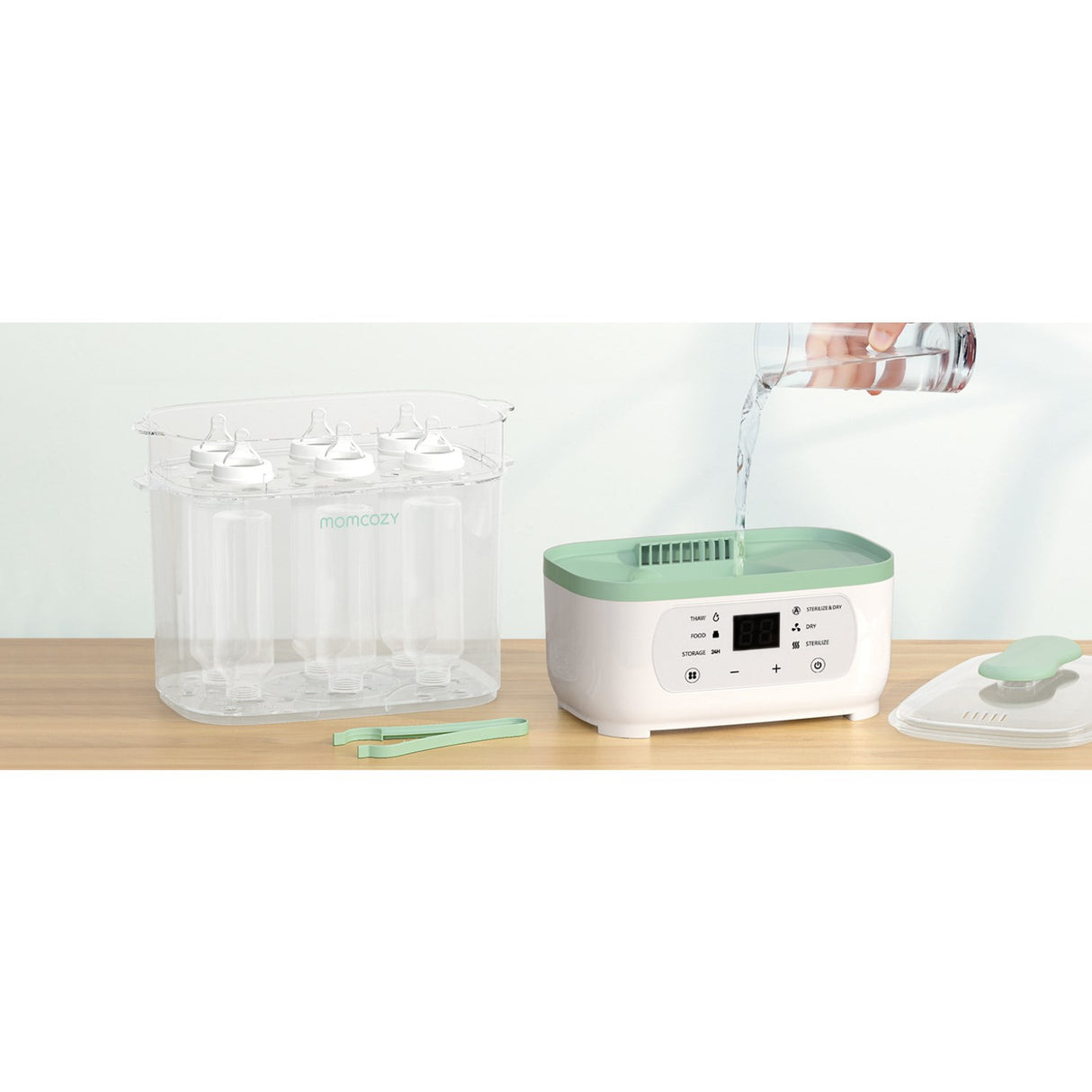 Momcozy 8-in-1 Electric Steam Baby Bottle Sterilizer