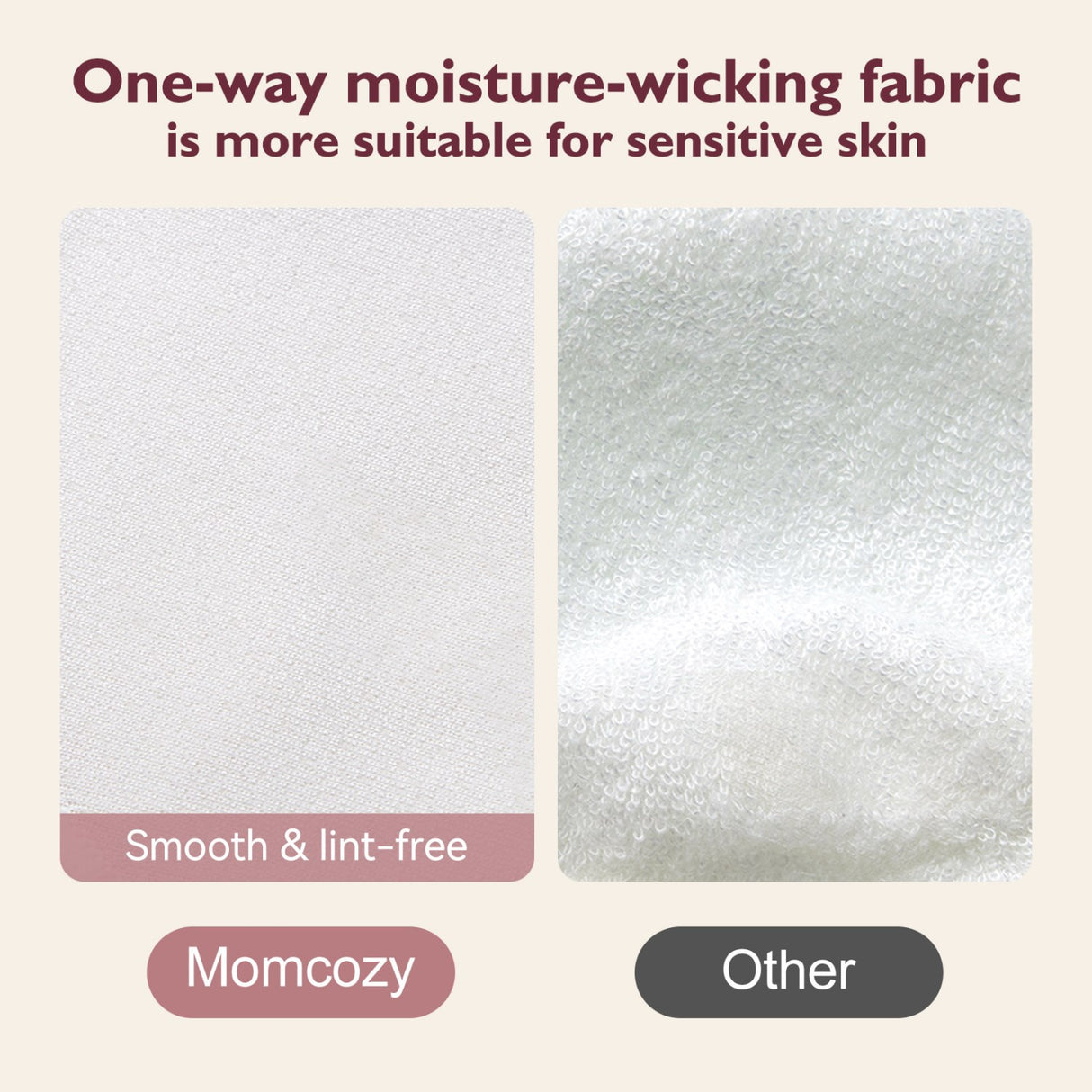 Momcozy Natural Reusable Nursing Pads 6-Pack Thick