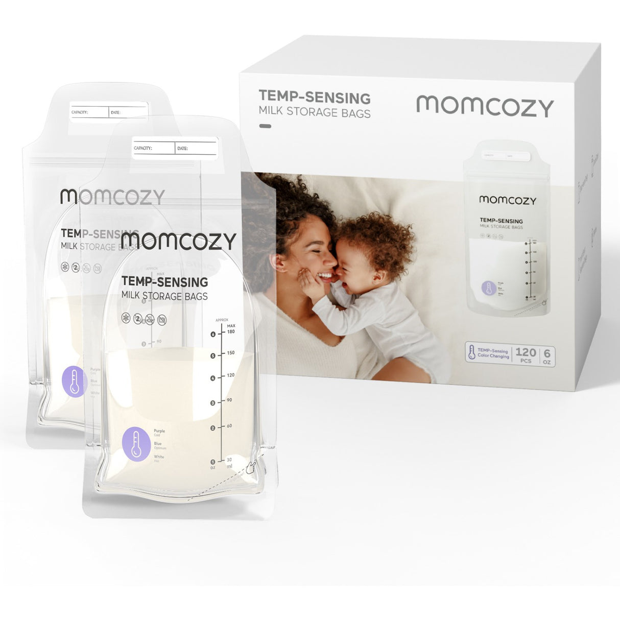 Momcozy Breastmilk Bag 120-Pack