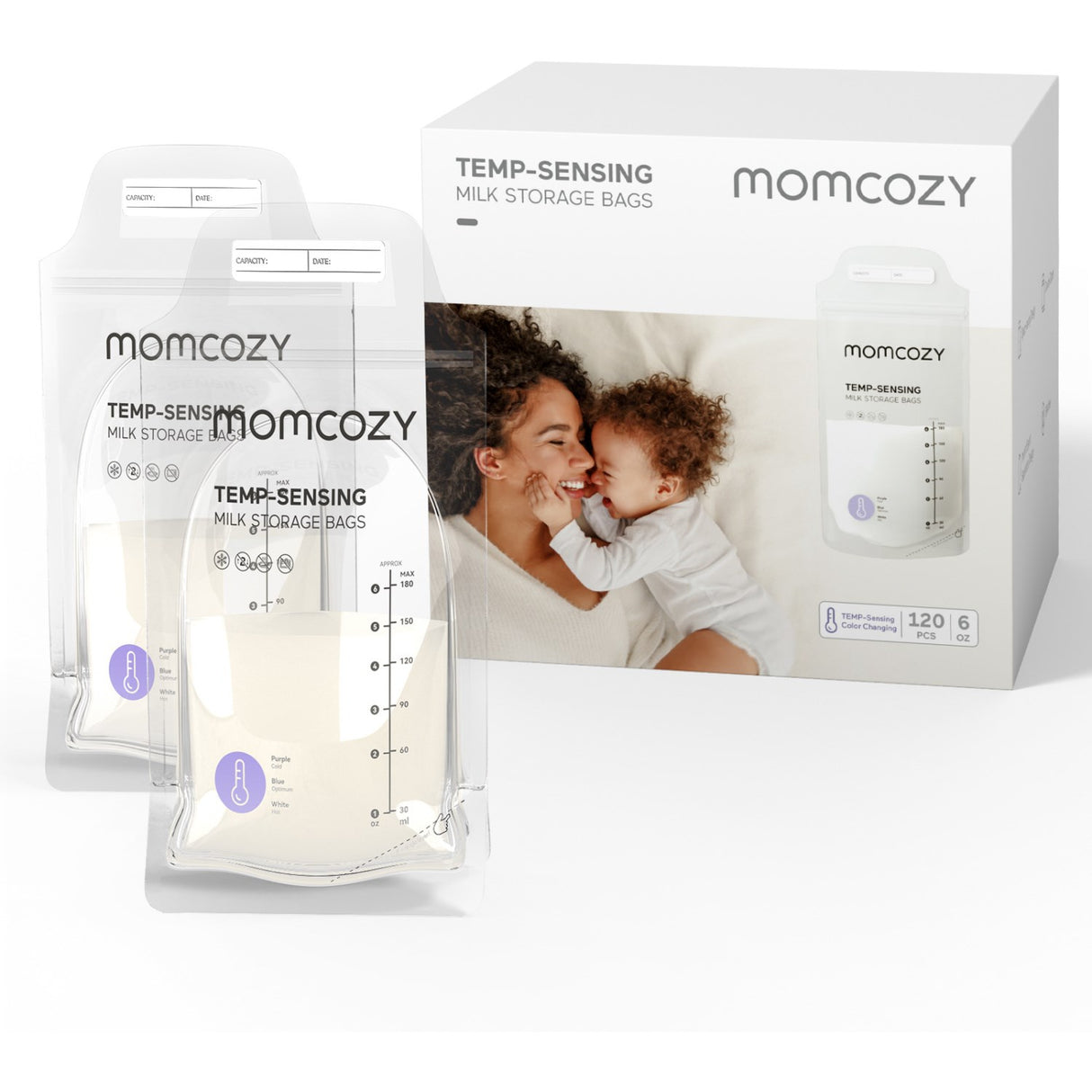 Momcozy Breastmilk Bag 120-Pack