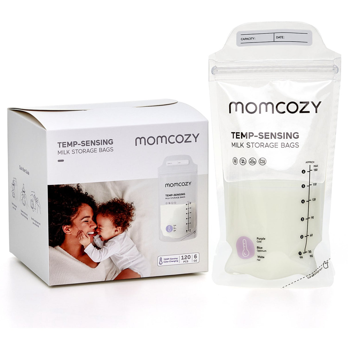 Momcozy Breastmilk Bag 120-Pack