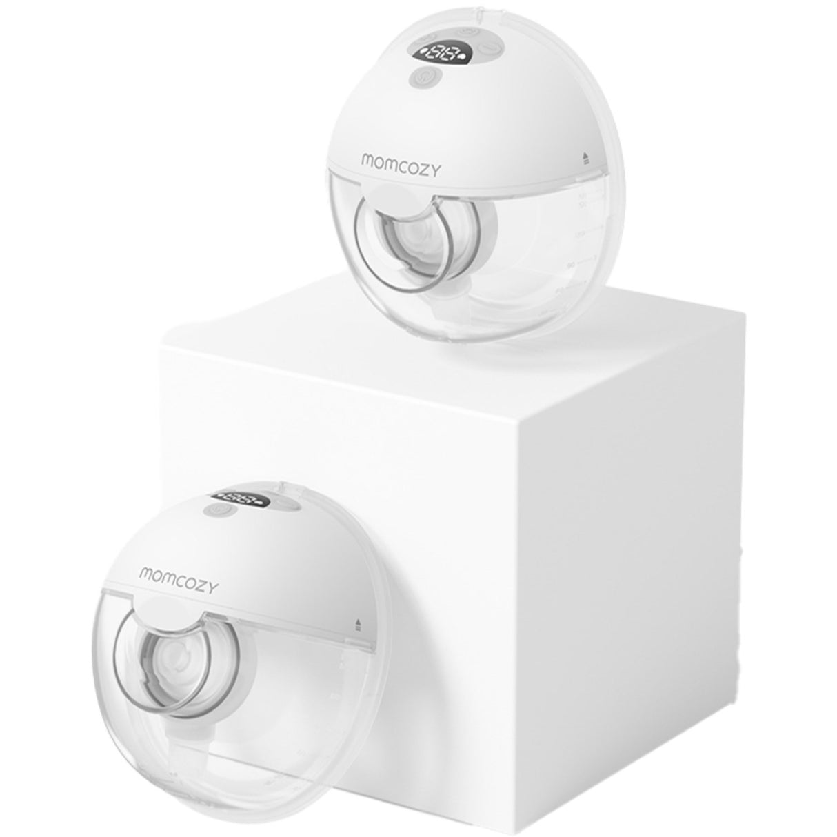 Momcozy Grey M5 Wearable Breast Pump Double Pack