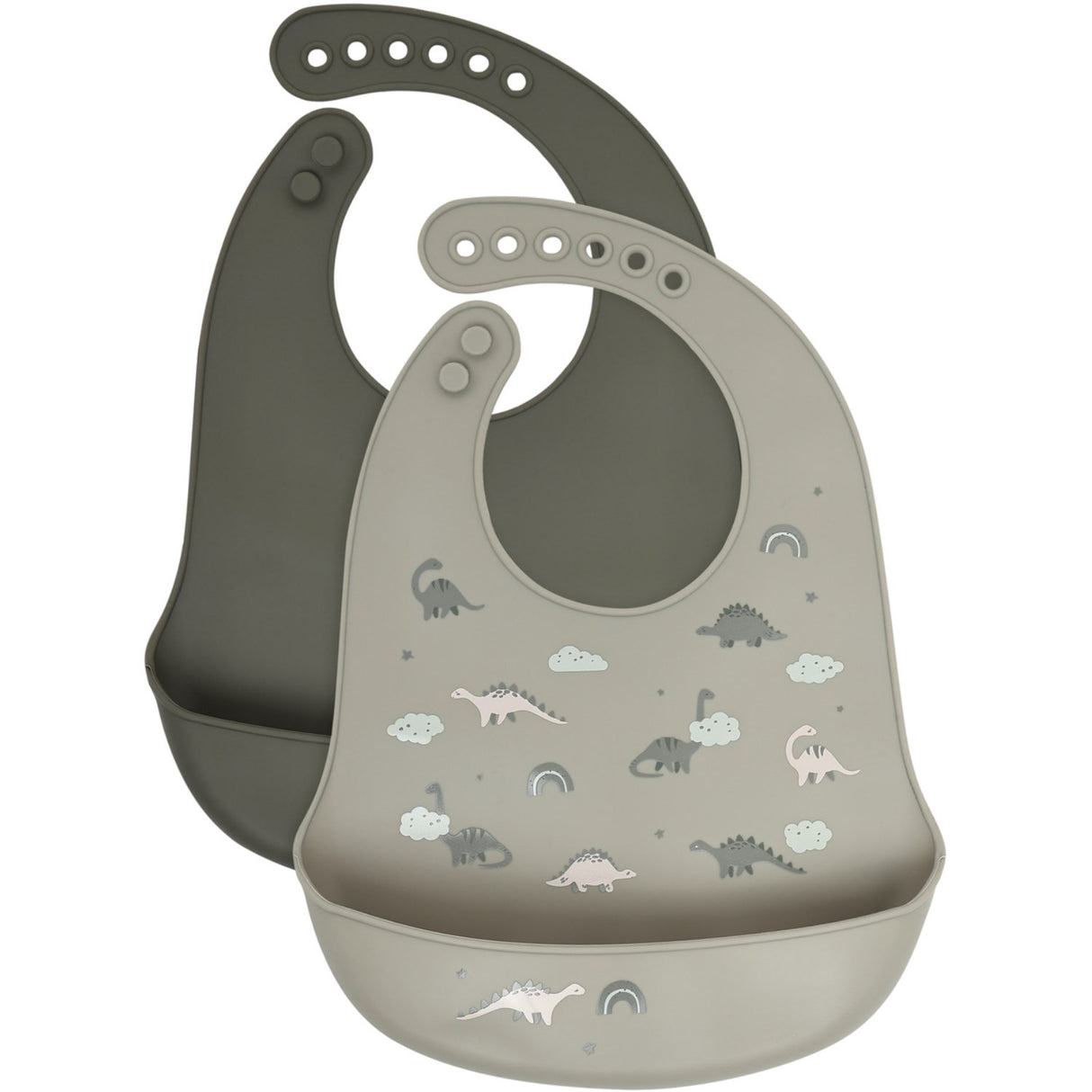 CeLaVi Dried Sage Silicon Bib (2-Pack)