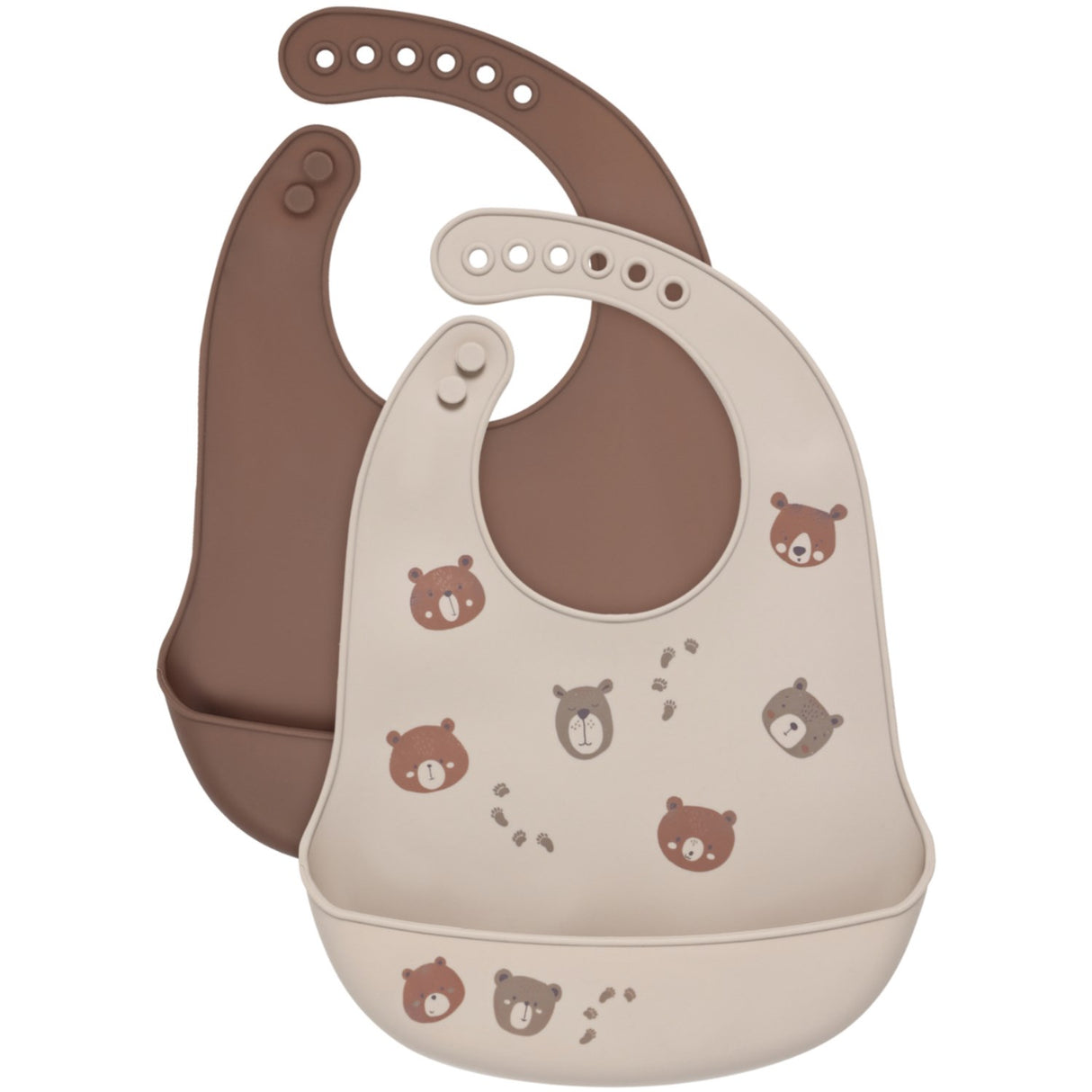 CeLaVi Silver Lining Silicon Bib (2-Pack)
