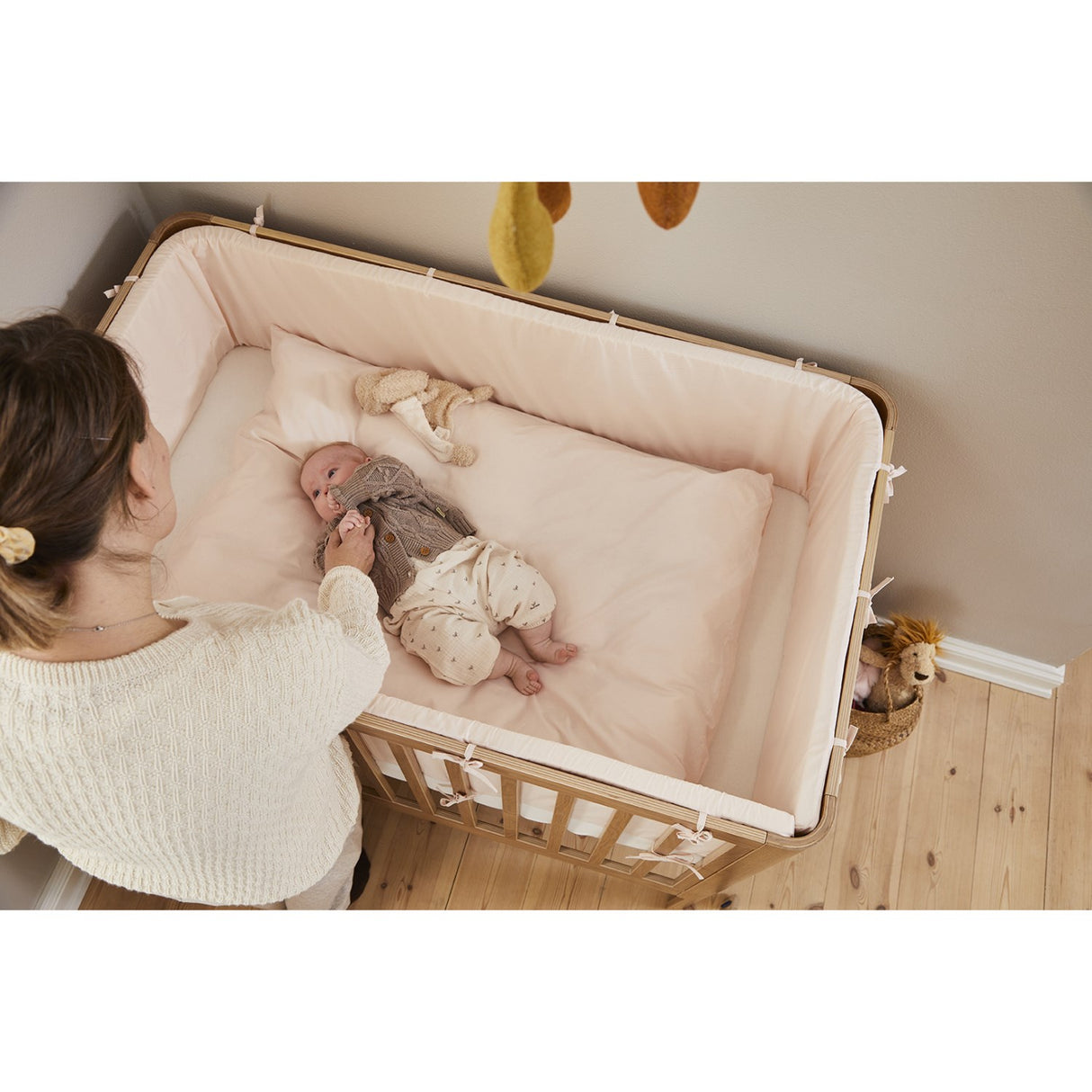 FLEXA Mauve Morn Dawn Bed Bumper