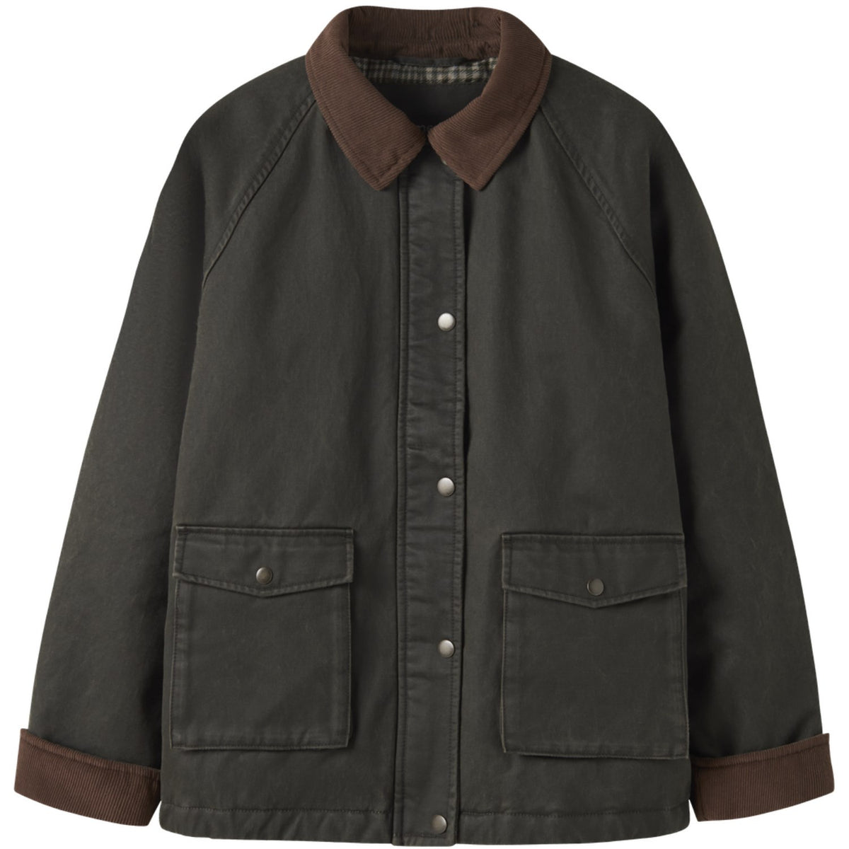 Name It Forest Night Nknmandana Oilskin Jacket