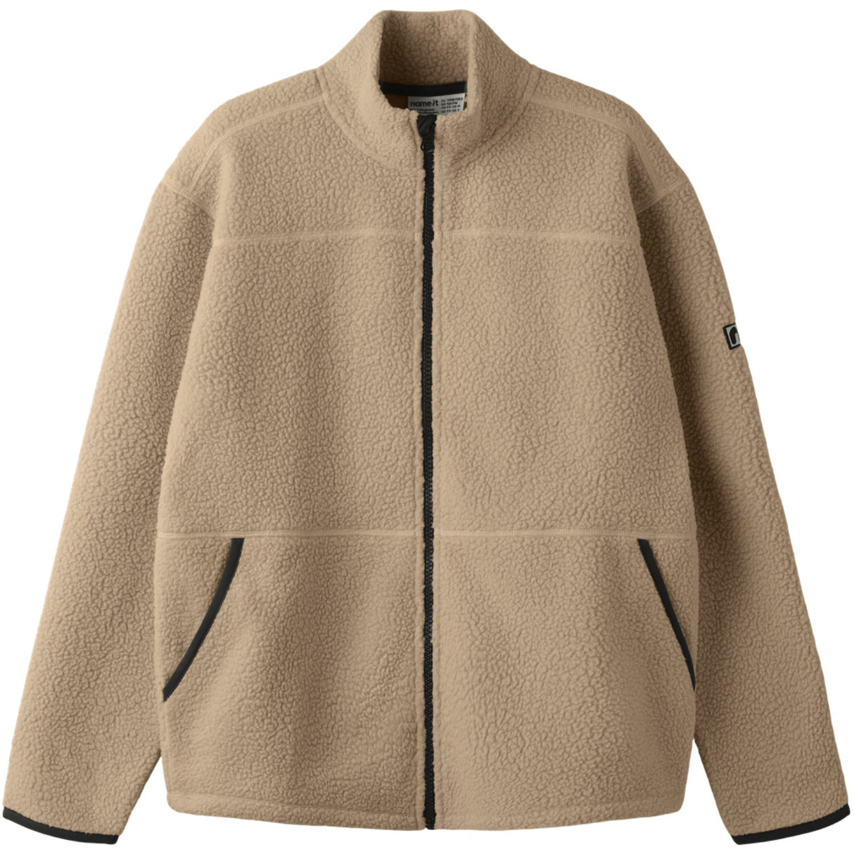 Name It Gilded Beige Nkfbulina Ls Nreg Teddy Card