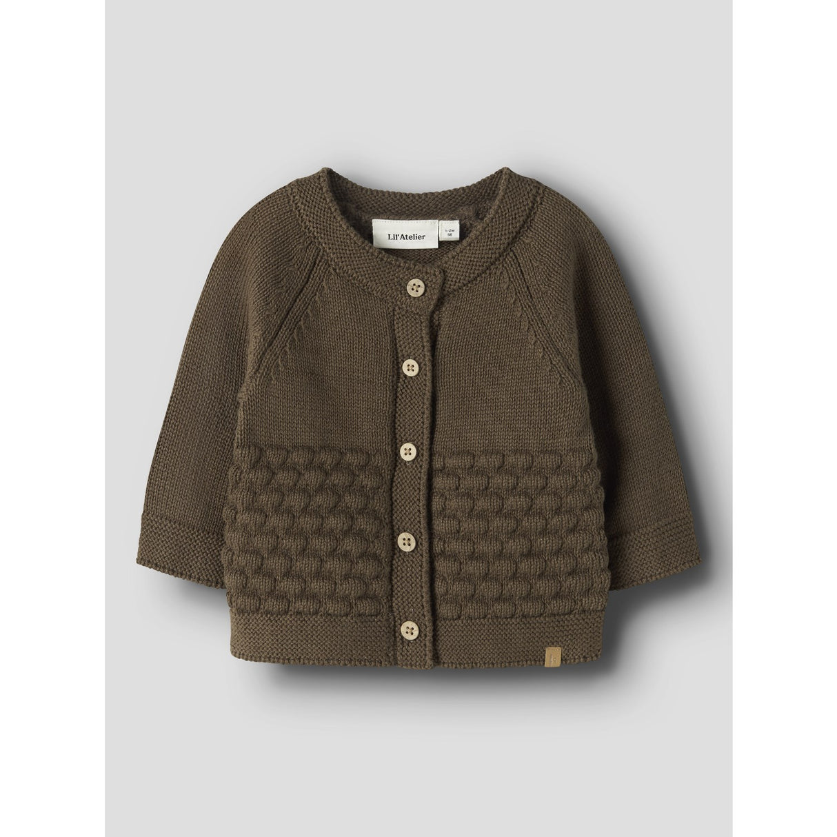 Lil'Atelier Teak Nbnnobir Ls Knit Card Lil