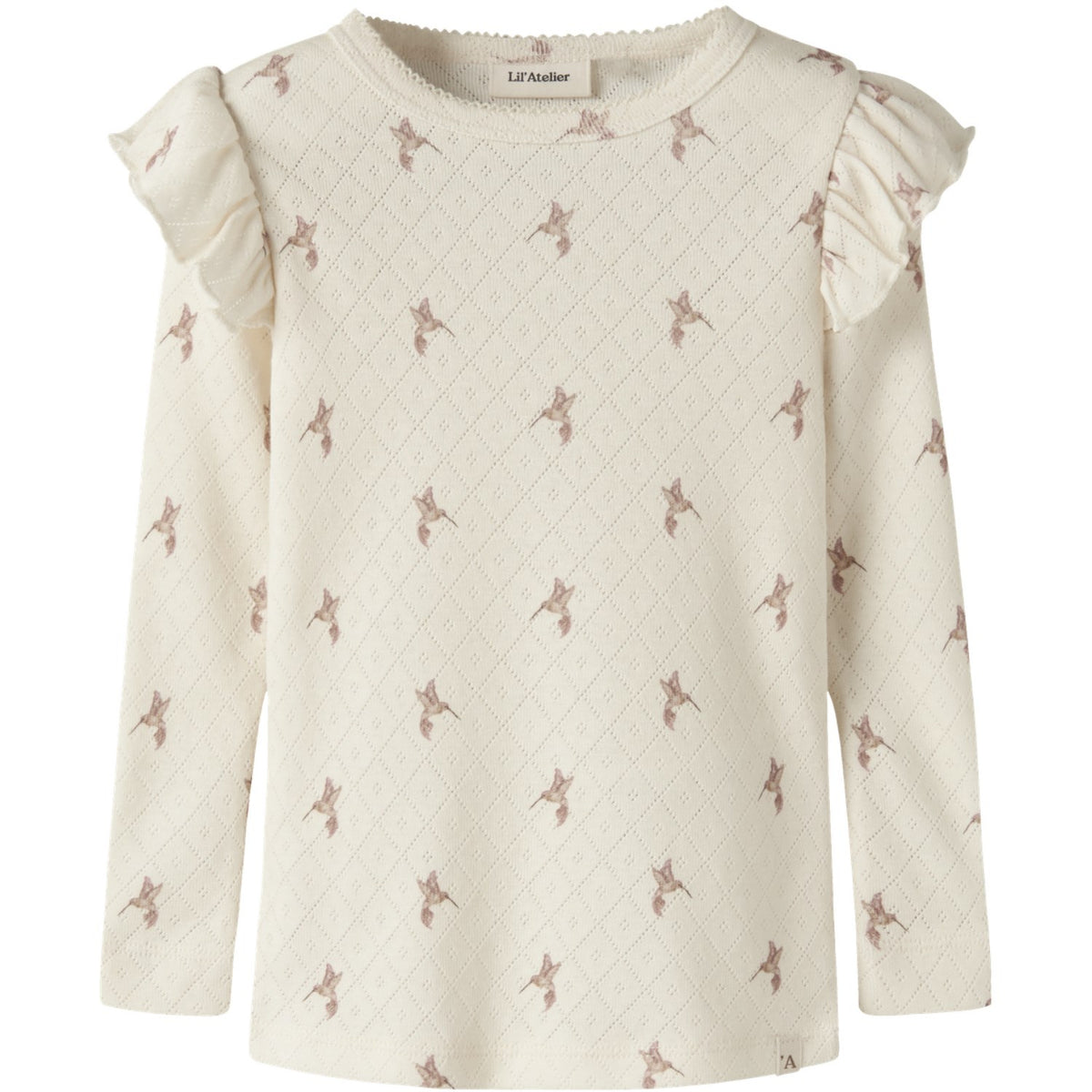 Lil'Atelier Turtledove Bird Nmfrachello Tyl Ls Slim Top Hea Lil