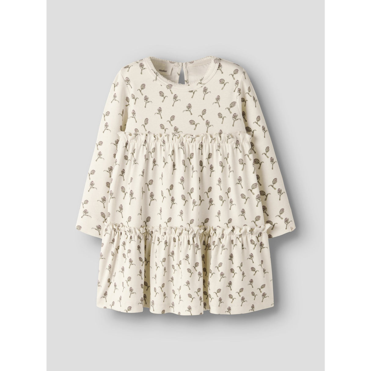 Lil'Atelier Turtledove Artichoke Nmfgayo Sel Ls Dress Lil