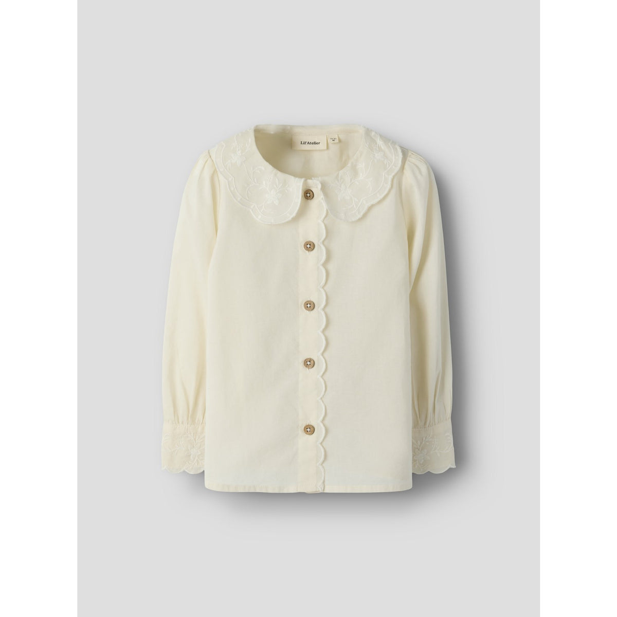 Lil'Atelier Turtledove Nmfola Ls Loose Shirt Lil