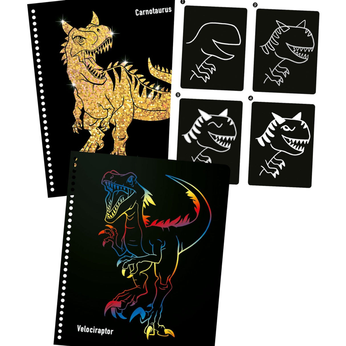 Dino World Magic Scratch Book