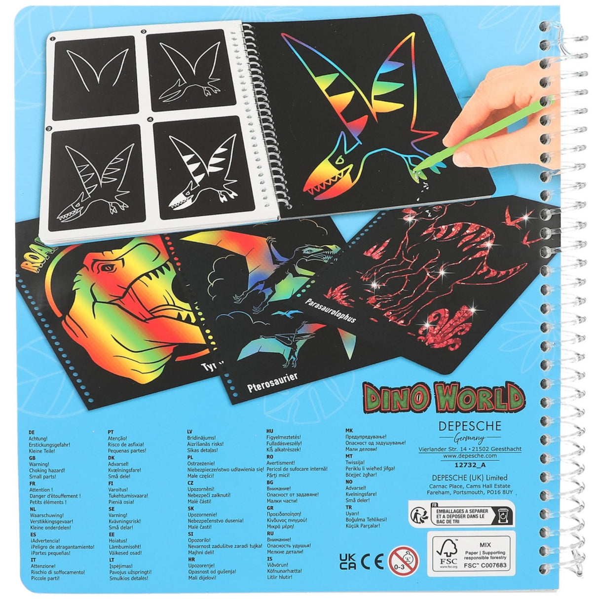 Dino World Magic Scratch Book