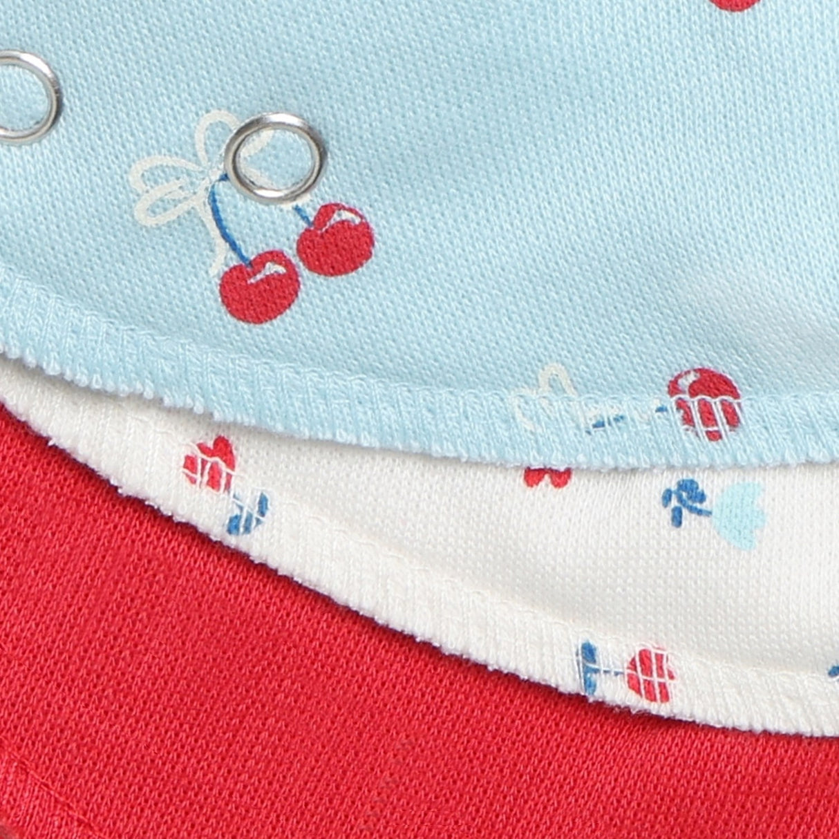 Pippi True Red Bandana Bib Girl -Aop (3-Pack)