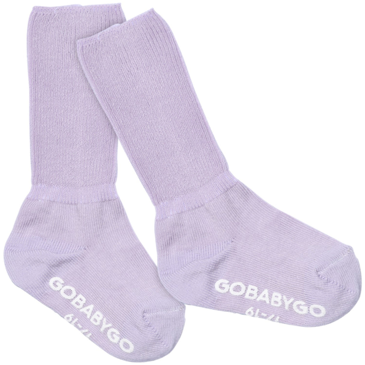 Gobabygo Cloud Lilac Non Slip Socks Organic Cotton