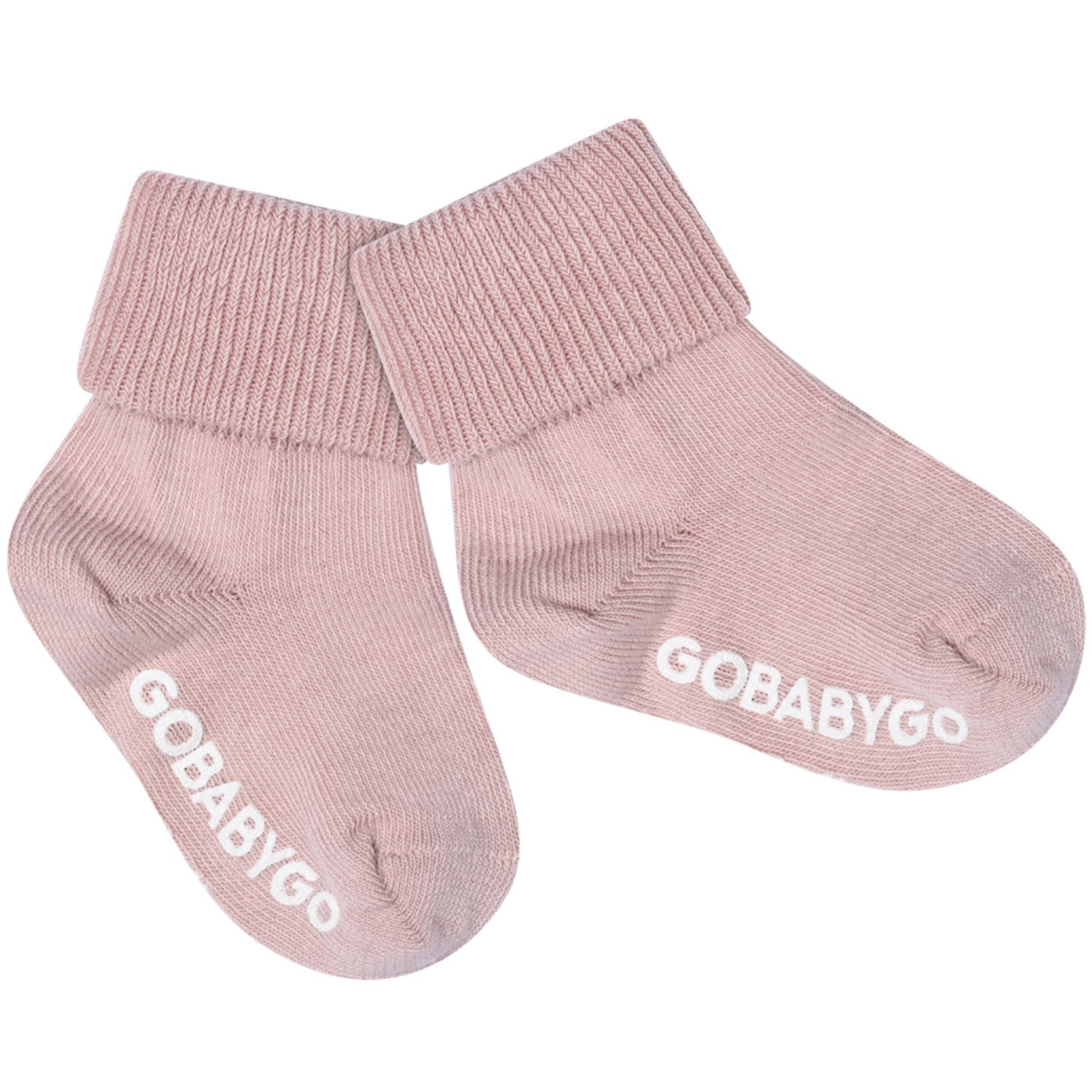 Gobabygo Alt Rosa Non Slip Socks Organic Cotton