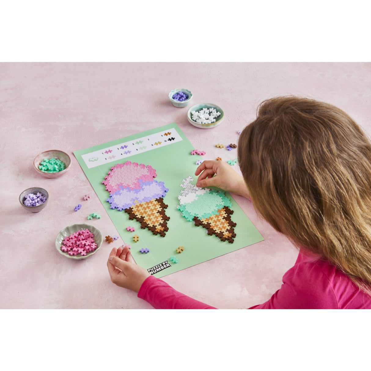 Plus-Plus Puzzle By Number Ice Cream Cones 250pcs
