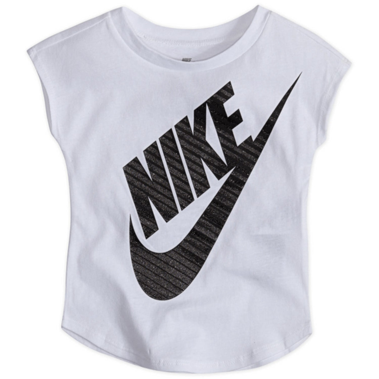 NIKE White Girls Jumbo Futura Tee